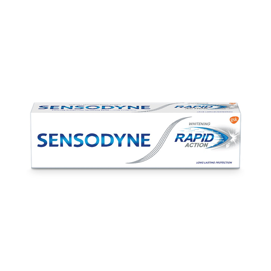 [Mua 2 Tặng 1] Bộ 2 Kem Đánh Răng Sensodyne Rapid Action Whitening 100g Tặng Hộp L&L (Giao ngẫu nhiên)