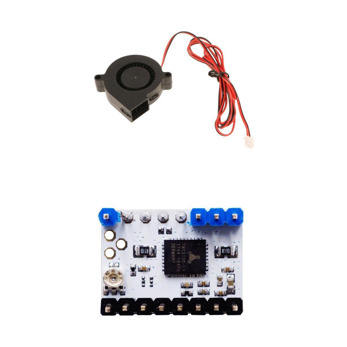 TMC2130 Stepper Motor Driver Module with Heat Sink&Mini Turbo Cooling Fan