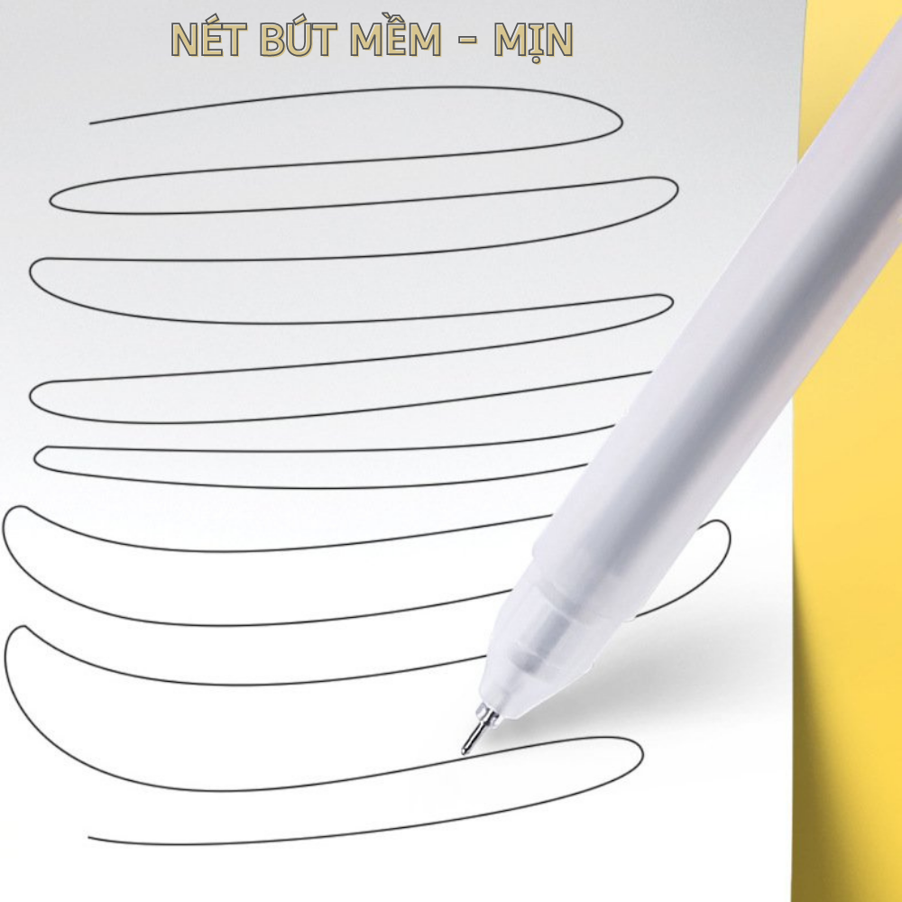 Bút mực gel 0.5mm / bút bi nước / Bút mực khô nhanh/ Bút ghi chép cơ bản nhiều màu lựa chọn – Mực Đen/ Xanh/ Đỏ 