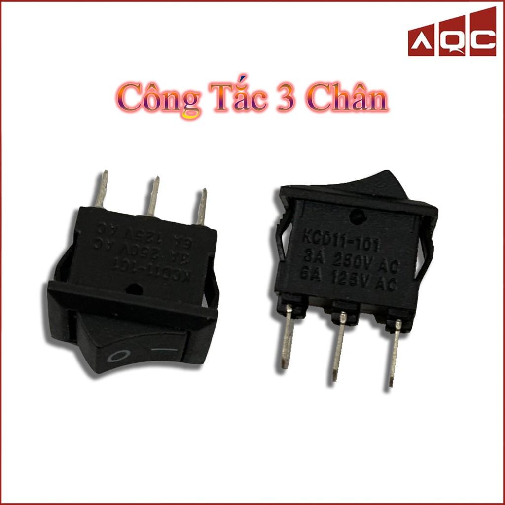Công tắc 3 chân nút 2 chế độ on off loại đẹp chống han gỉ