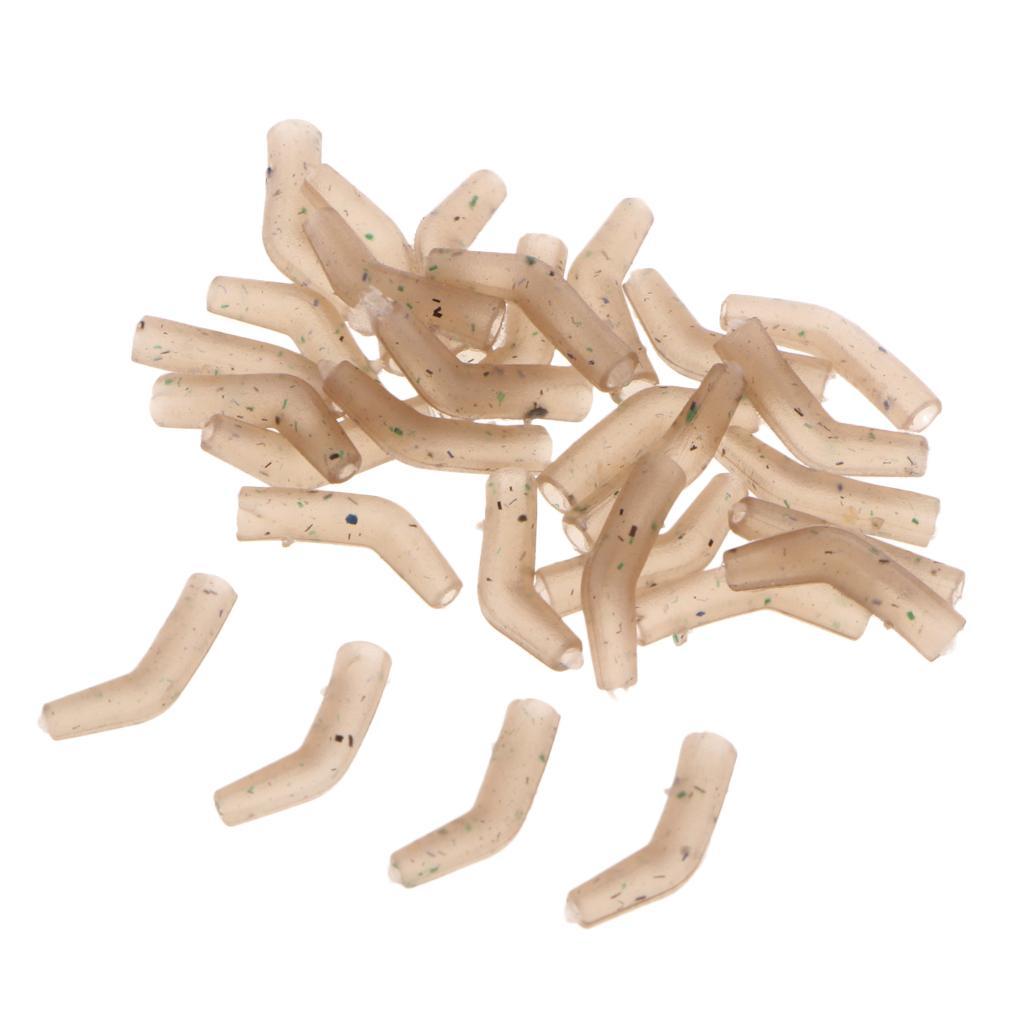 30pcs Rubber Hook Aligner Carp Fishing Line Aligner Hair Rigs