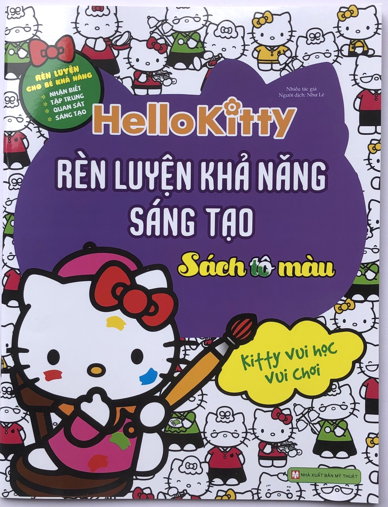 Tập Tô Màu Và Dán Hình Đề Can Sticker Hello Kitty và Pony