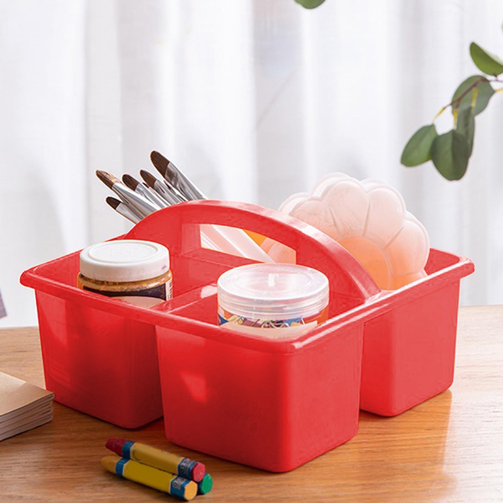 Desktop Caddy with Compartments Bin, Craft Organizer Case, Classroom Caddy