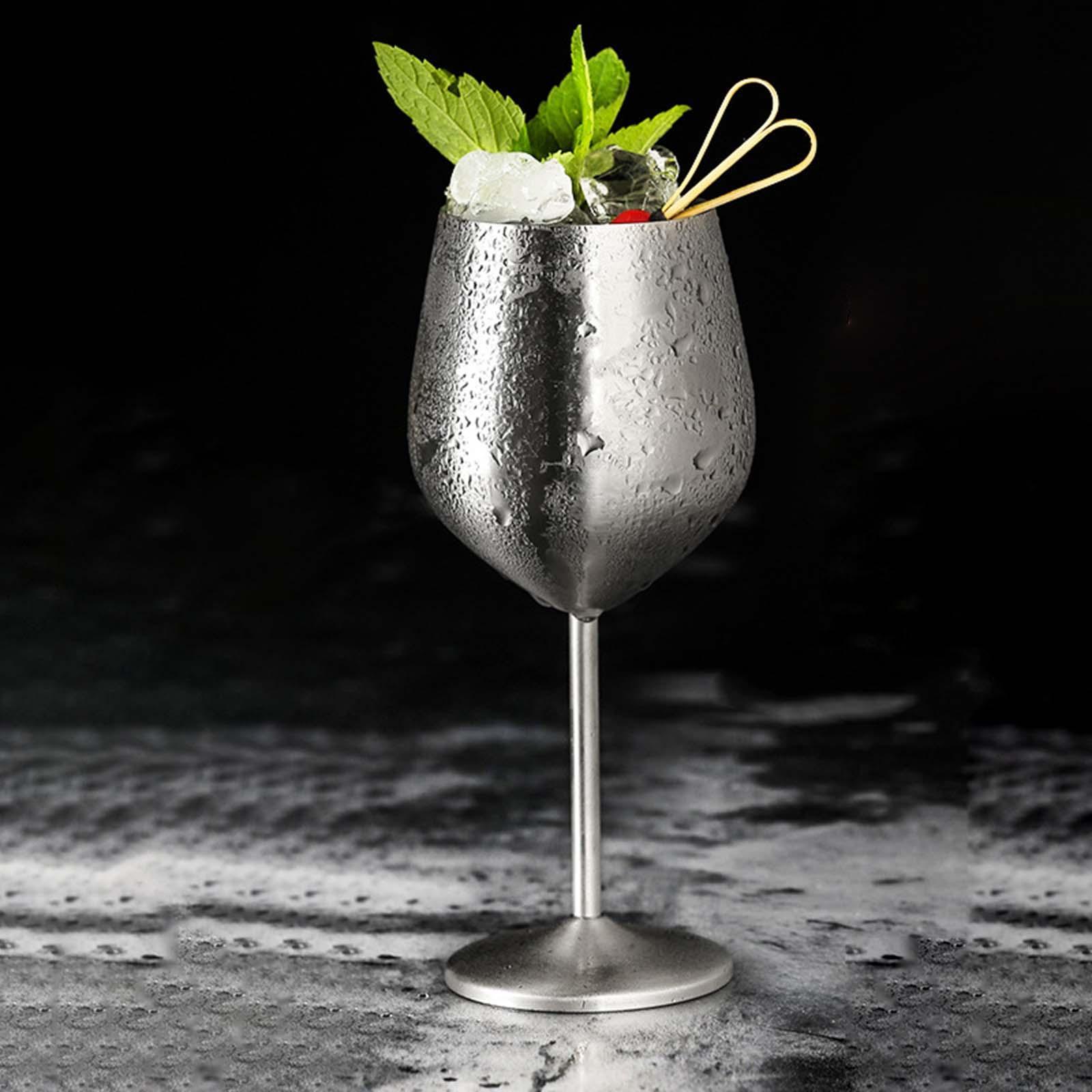Stainless Steel Champagne Glasses Martini Glasses Cocktail Glasses for Party