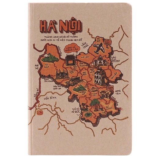 Sổ Tay Quà Tặng Phố Thị Du Ký 100 Trang Ruột Trơn