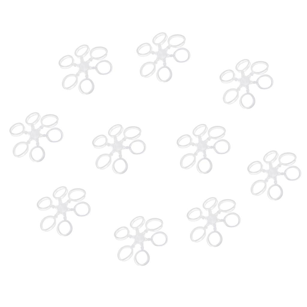 10pcs Clear Carp Coarse Fishing Pellet Boilies Bait Bands Terminal Tackle L