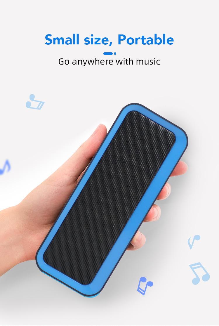 Loa máy tính để bàn không dây có chất lượng cao chất lượng cao Mini Di động Plug-In Loa ngoài trời Trò chơi Loa ngoài trời Mới Color: Blue