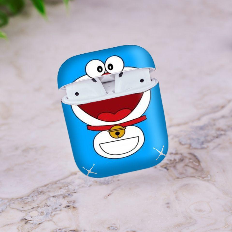 Miếng dán skin cho AirPods in hình Doremon - Dor016