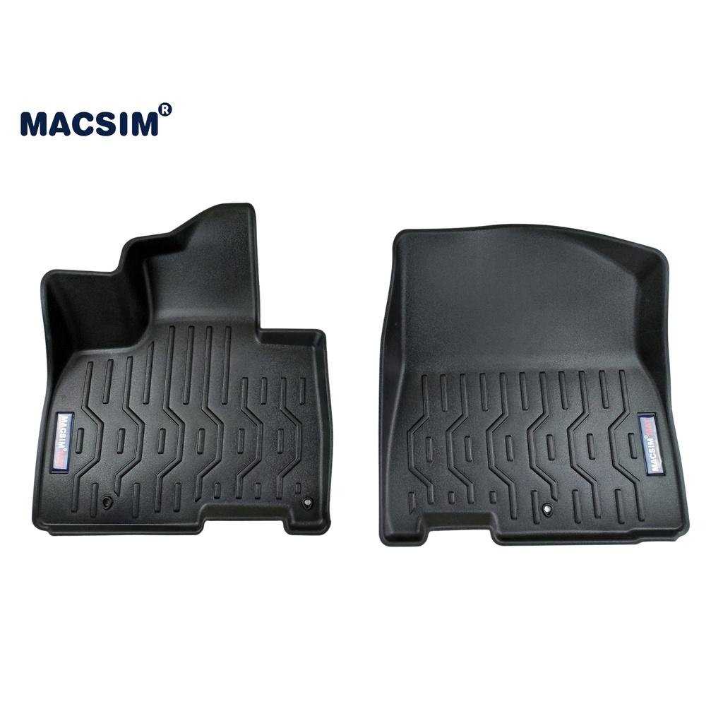 Thảm lót sàn xe ô tô Kia Carnival Nhãn hiệu Macsim chất liệu nhựa TPV cao cấp màu đen