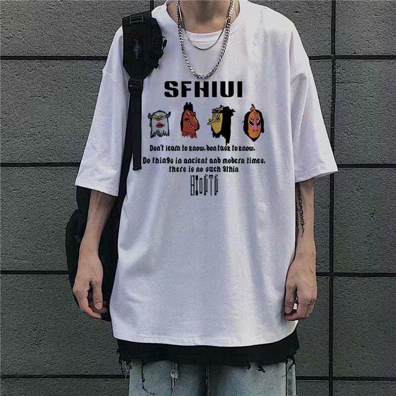 Áo Thun Ngắn Tay In Chữ 2 Màu