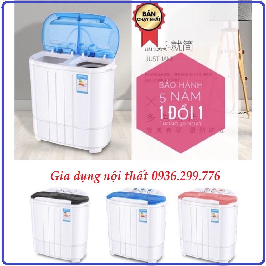 Máy giặt mini 2 lồng giặt cao cấp chính hãng có tia UV khử khuẩn 6kg tích kiệm điện năng. Máy giặt cho gia đình