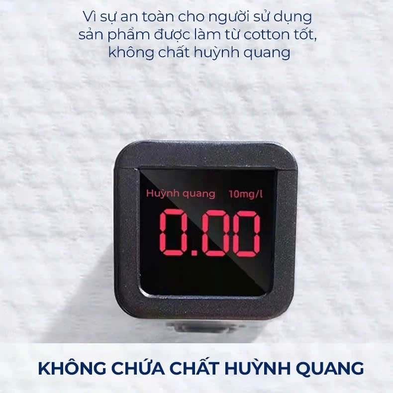 Khăn mặt dùng 1 lần, khăn mặt khô đa năng lau khô, lau ướt, có thể dùng để tẩy trang, chất liệu 100% cotton (20x20cm)