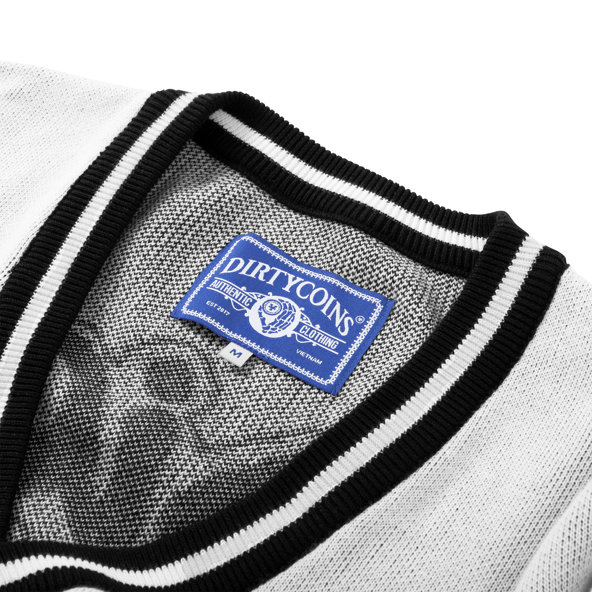 Áo Khoác DirtyCoins JP Knit Cardigan - White