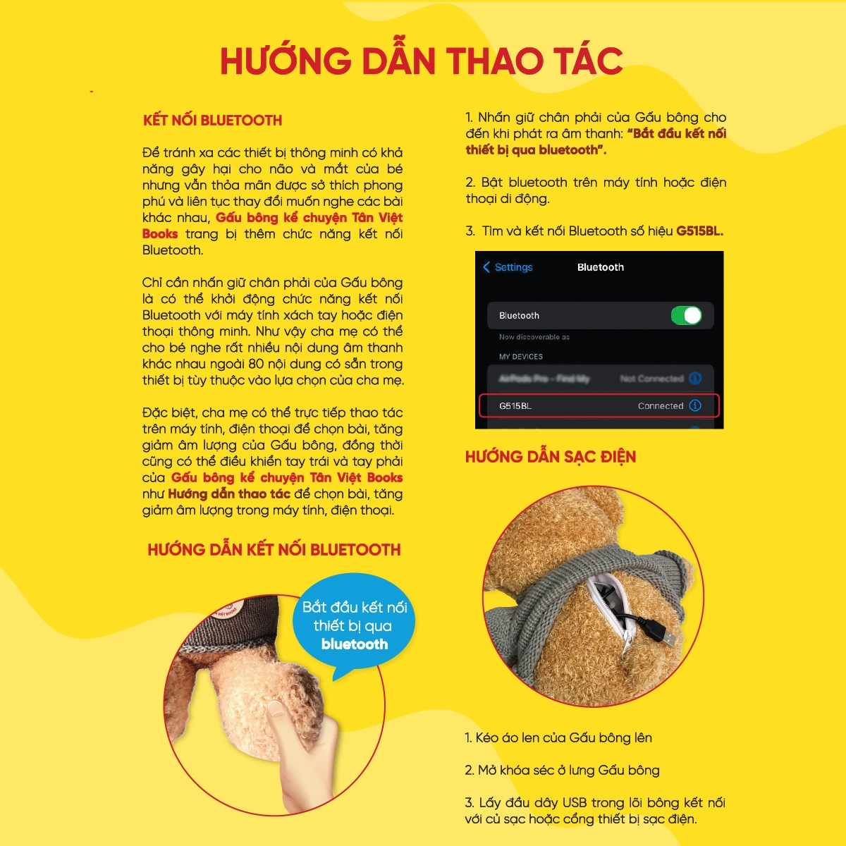 Sách Gấu Bông Kể Chuyện - Người Bạn Tâm Tình Của Bé - Tân Việt