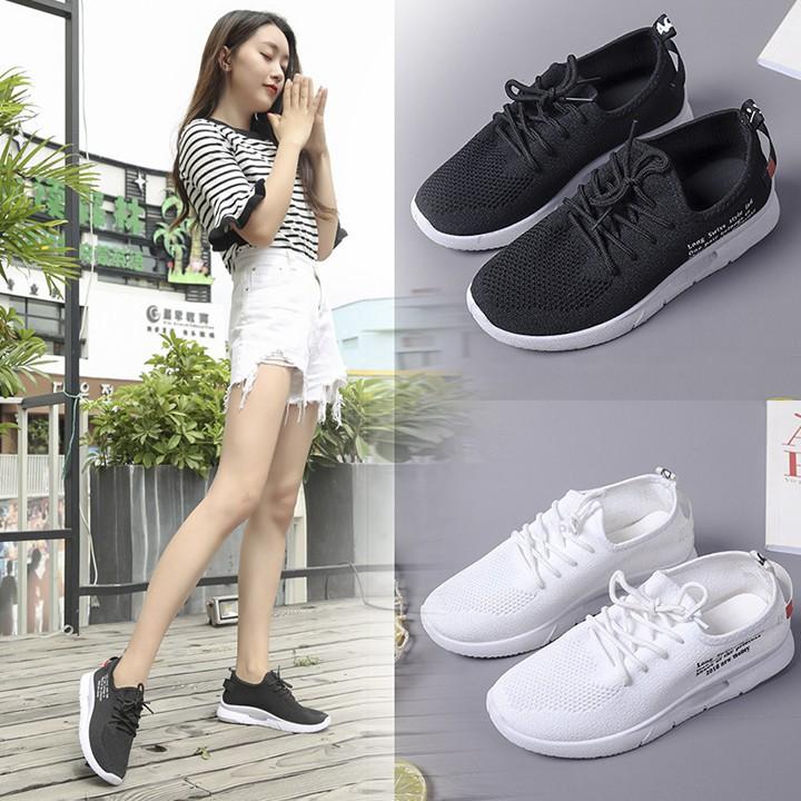 Giày Nữ Thể Thao Hot Trends, Giày Sneaker Nữ Trắng - S50