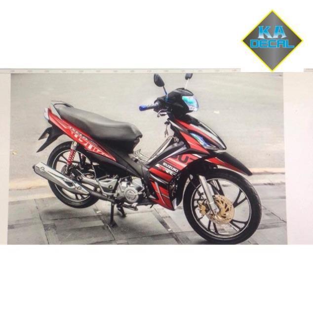 Tem rời Suzuki Axelo 125 đỏ đen