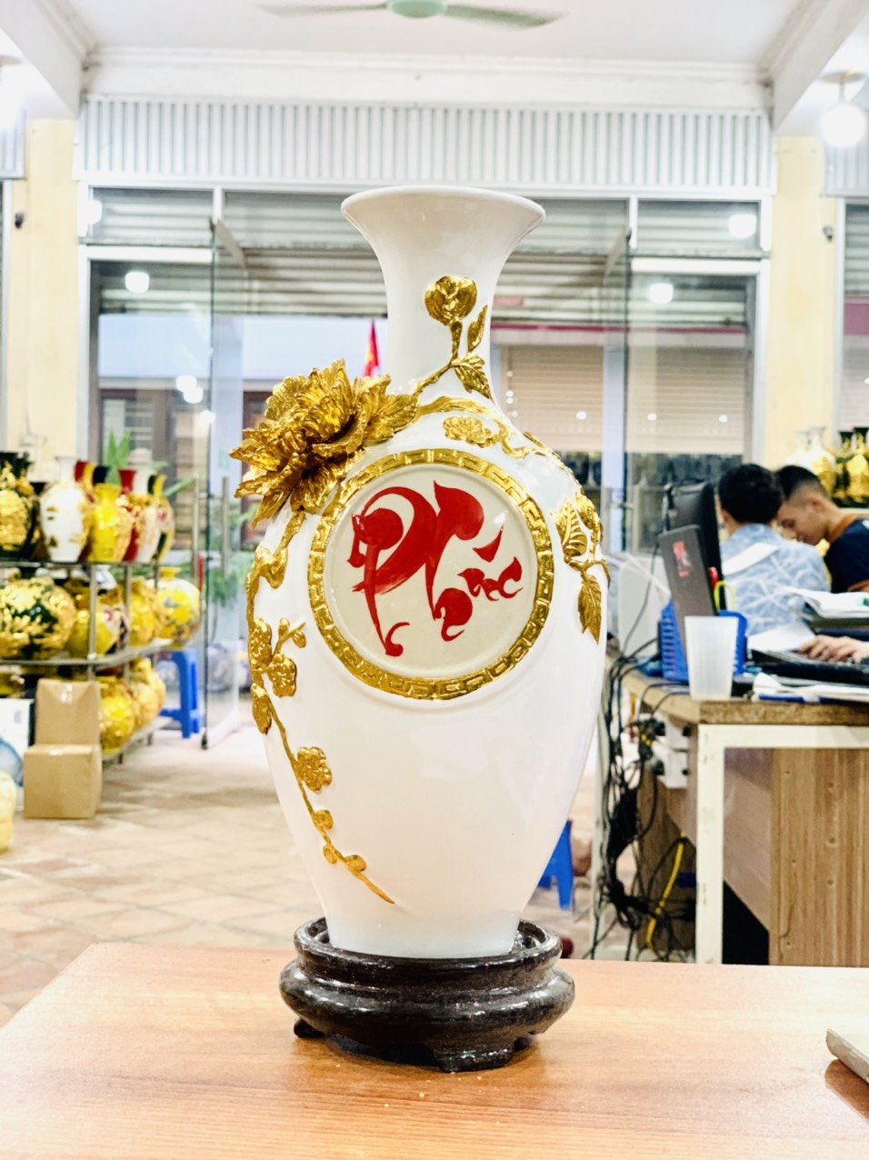 Bình hút tài lộc bảo bình hút lộc chữ phúc - chữ lộc - thuận buồm xuôi gió - vinh hoa phú quý