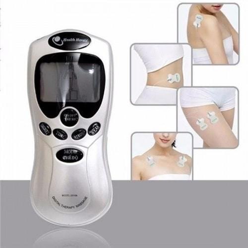 Freeship Máy châm cứu mini Máy massage 2 miếng dán xung điện cầm tay