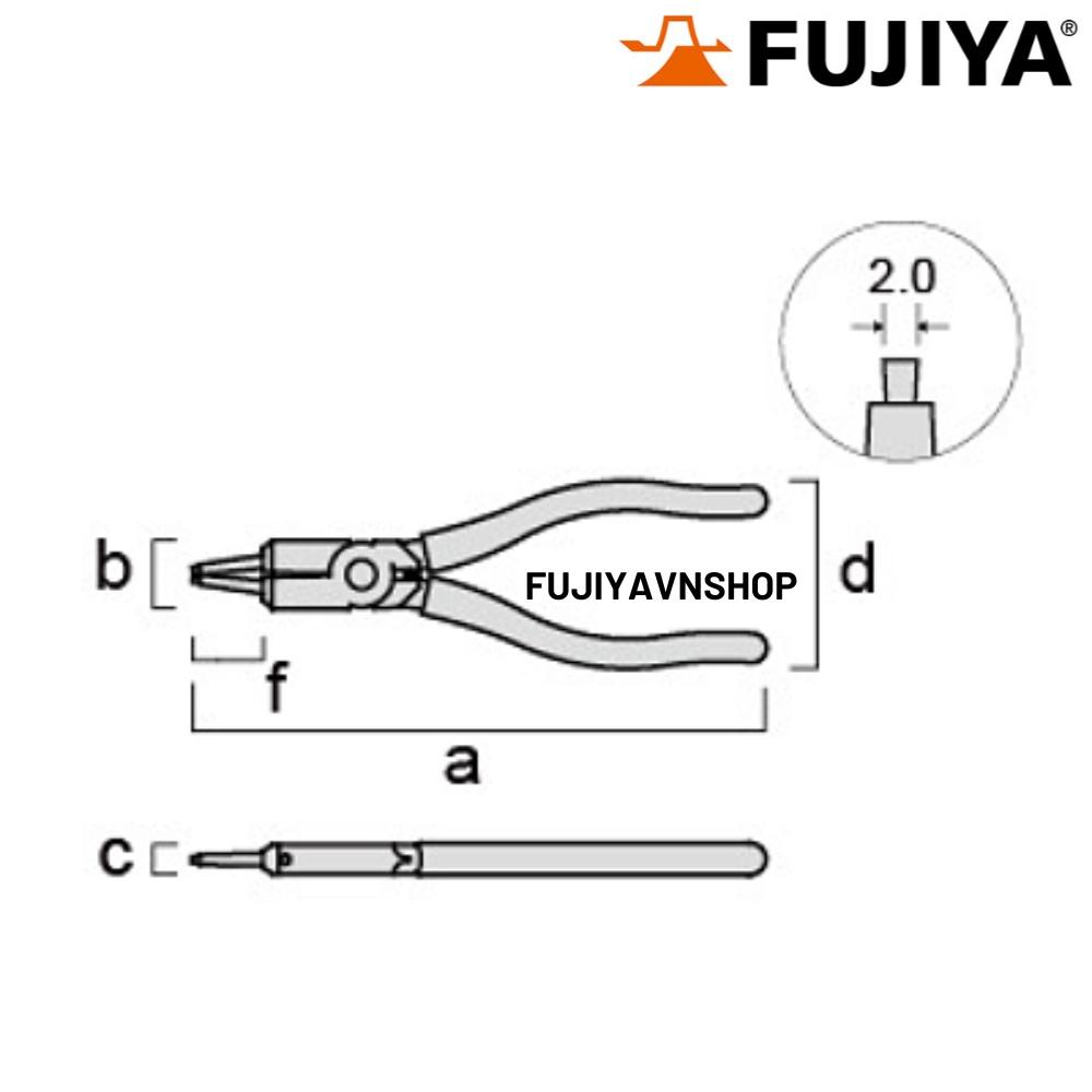 Kìm mở phanh mũi thằng Fujiya FCS-185
