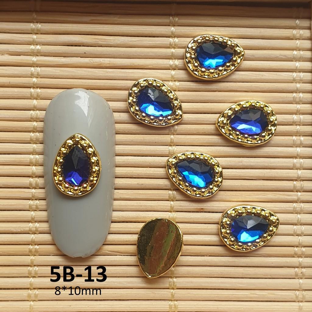 (ảnh thật) Charm đá giọt nước đính móng 5B