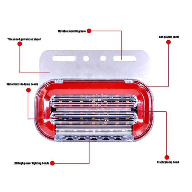 Đèn Sườn, Đèn Hông cho Xe Tải Led 12V, 24V nháy đuôi