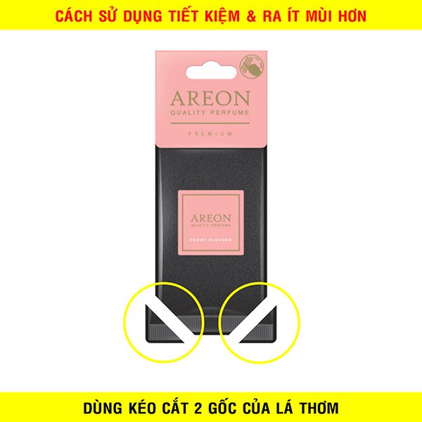 Lá thơm treo khử mùi Ô tô AREON BLACK FOUGGERE Hương Black Fougere ( Ngọt Ngào – The Mát )