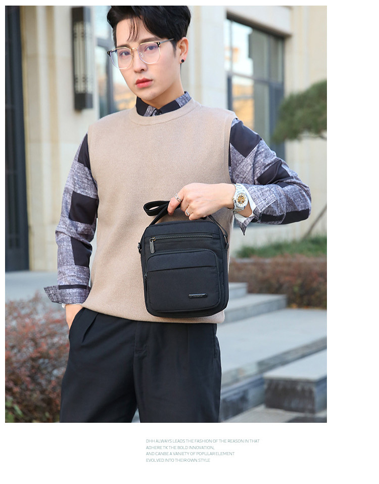 Túi Đeo Chéo Nam Oxford Túi Bố Cao Cấp Nhiều Ngăn Chống Thấm Nước, Túi Đeo Vai Phong Cách Thời Trang Hàn Quốc Dành Cho Người Đi Làm, Học Sinh, Sinh Viên,Người Đi Chơi, Đi Du Lịch