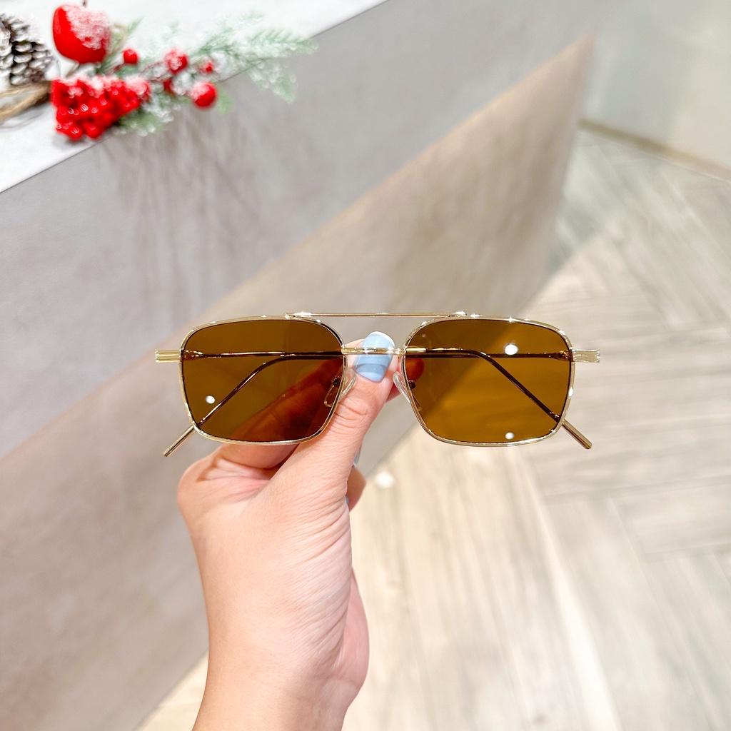 Kính mát nam nữ chống UV400 thiết kế mắt vuông dễ đeo màu sắc thời trang GM. Rave GenZ eyewear