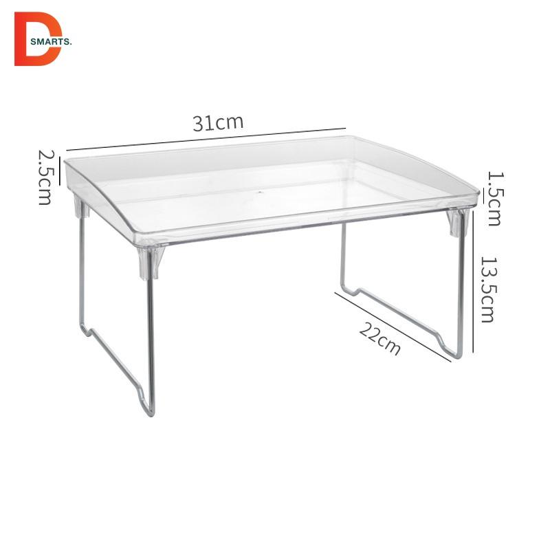 Kệ sách trong suốt chất liệu nhựa acrylic cao cấp có thể gấp gọn | Kệ để bàn trong suốt decor phòng, góc học tập