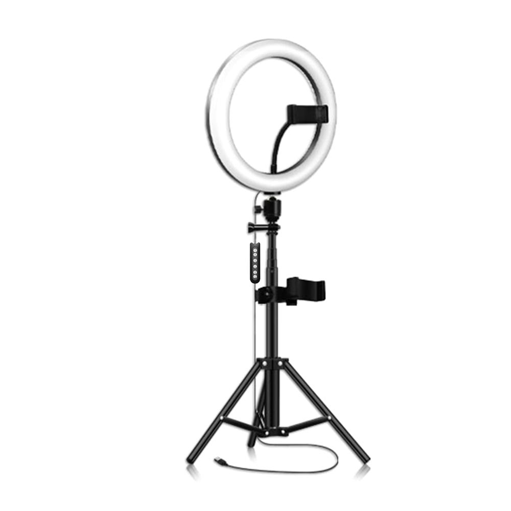 10.2 Inch Dimmable 184 LEDs RGB & 2700-6500K Photography Light USB Powered Operated Selfie Lamp 10 Levels Adjustable