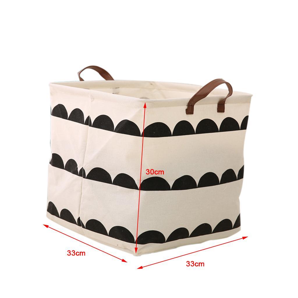 2x Collapsible Storage Basket Toy Bucket Clothes Laundry Hamper -Semicircle