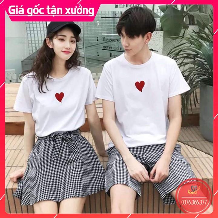 Áo Cặp Thun COTTON - Đủ Size AC105T