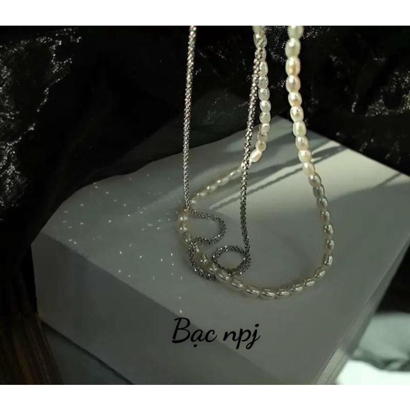Dây chuyền đôi choker ️ Siêu hot ️hàng xi kim chuẩn đẹp