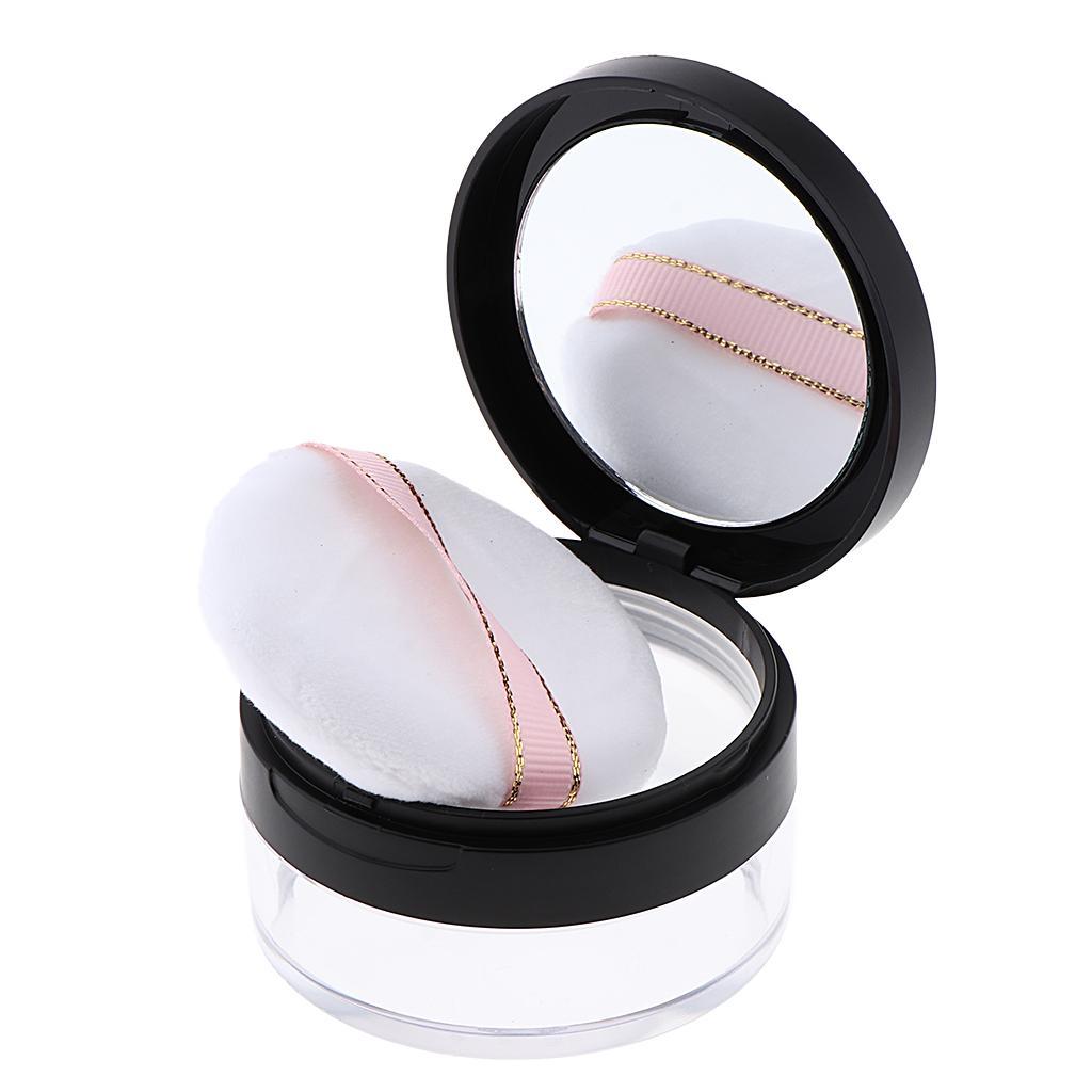 4 Pieces Loose Powder Case Blush Storage Container Talcum Powder Jar