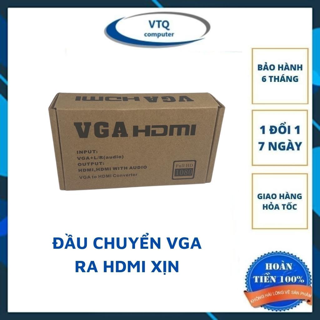 Đầu chuyển đổi VGA sang HDMI kèm cáp âm thanh và đầu ra hỗ trợ 1080P