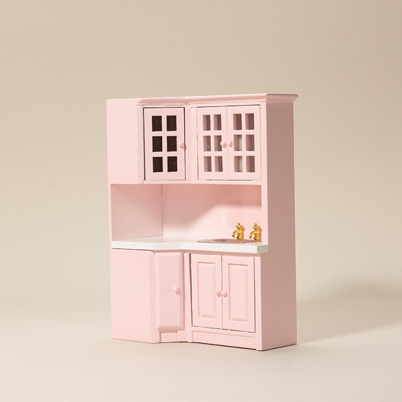 1:12 Doll House Cabinet Baby Doll Living Room Furniture Supplies Decor