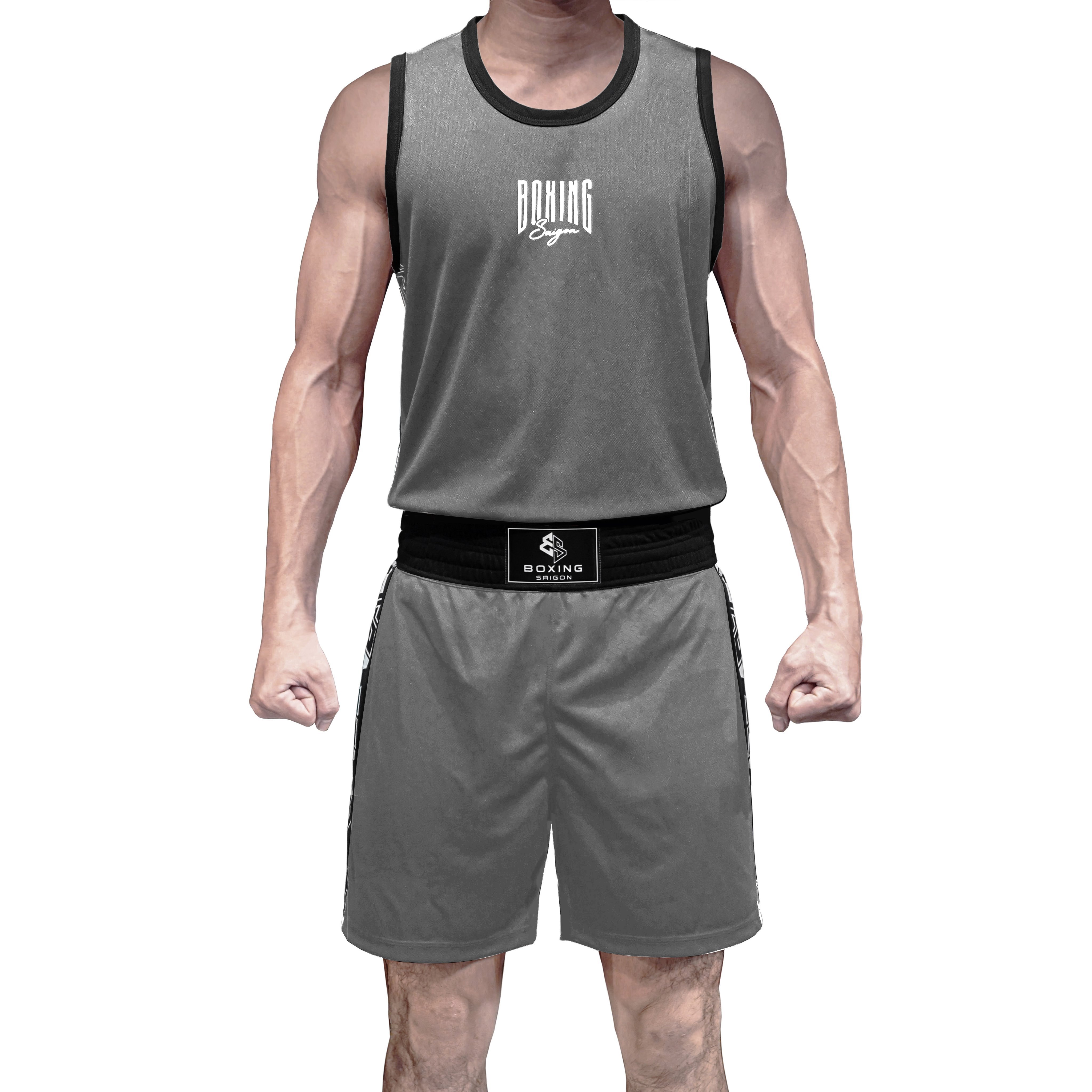 Đồ Tập Luyện Boxing Saigon Elite - Grey