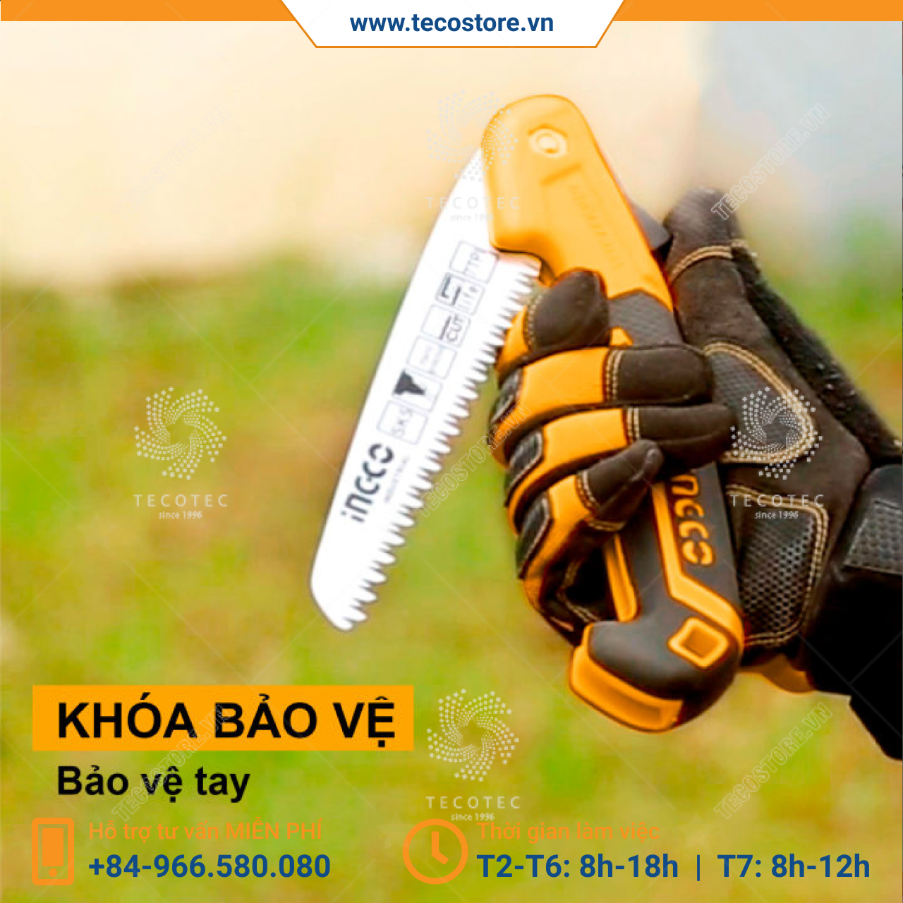 Cưa tay dạng xếp INGCO HFSW1808