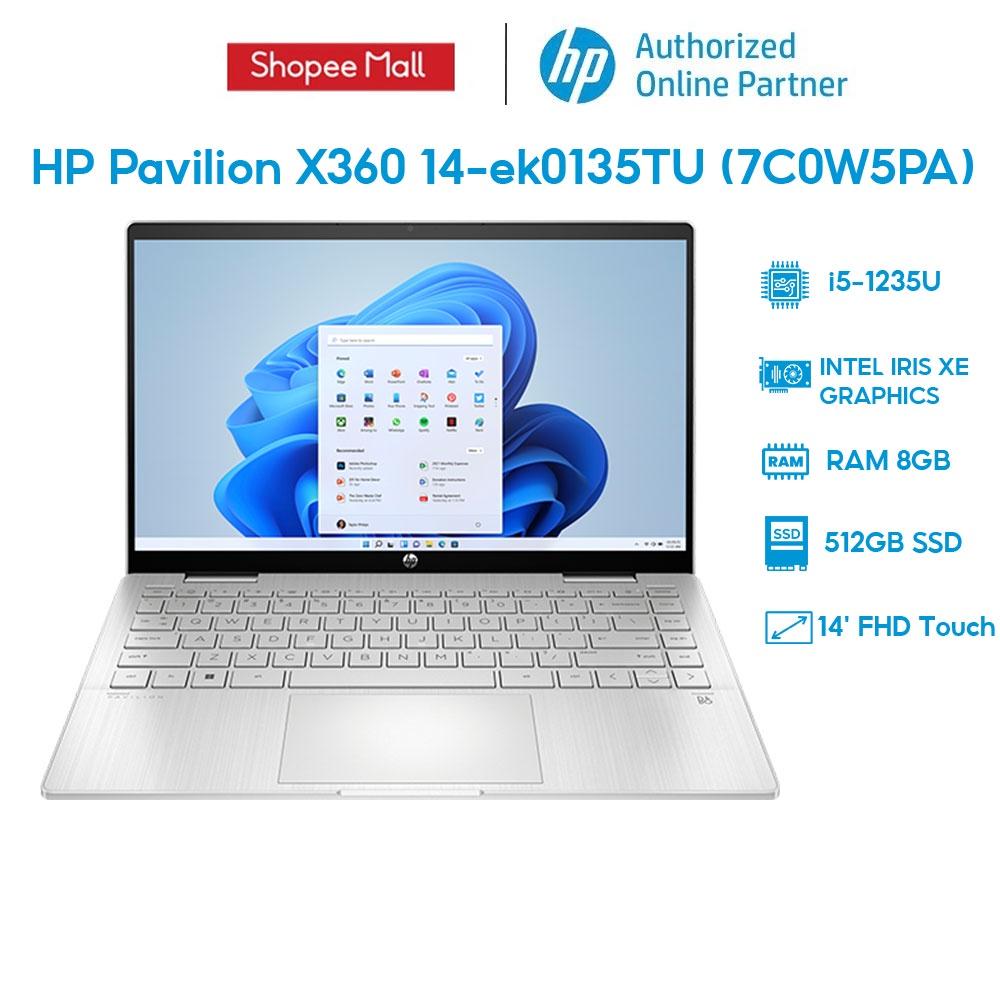 Laptop HP Pavilion X360 14-ek0135TU 7C0W5PA i5-1235U | 8GB | 512GB | 14' FHD Touch | W11