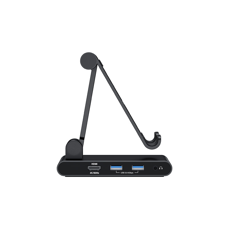 Bộ Chuyển Đổi Mazer Infinite Multimedia 8 in 1 Với Giá Đỡ Máy Tính Bảng Có Thể Gấp Gọn 8 Cổng Đa Năng Hàng Chính Hãng