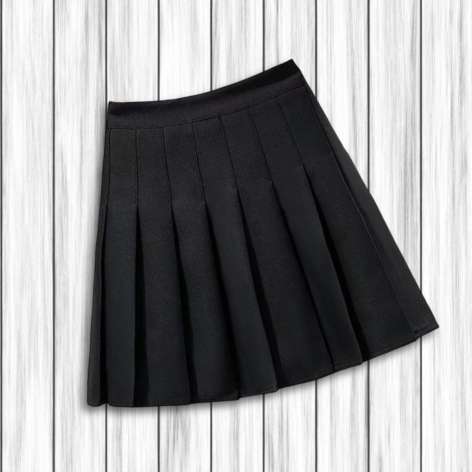 Women's Pleated Skirt, High Waisted A Line Skirt with Shorts, School Uniform Skirts, Comfortable Casual Mini Skirt Tennis Skirts for Golf