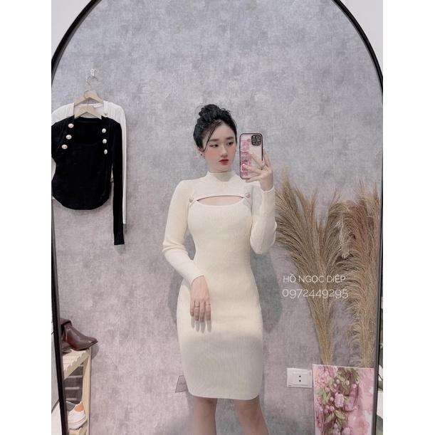 Váy Body Len Tăm 3 Màu Siêu Xinh Có Ảnh Thật Kèm Video