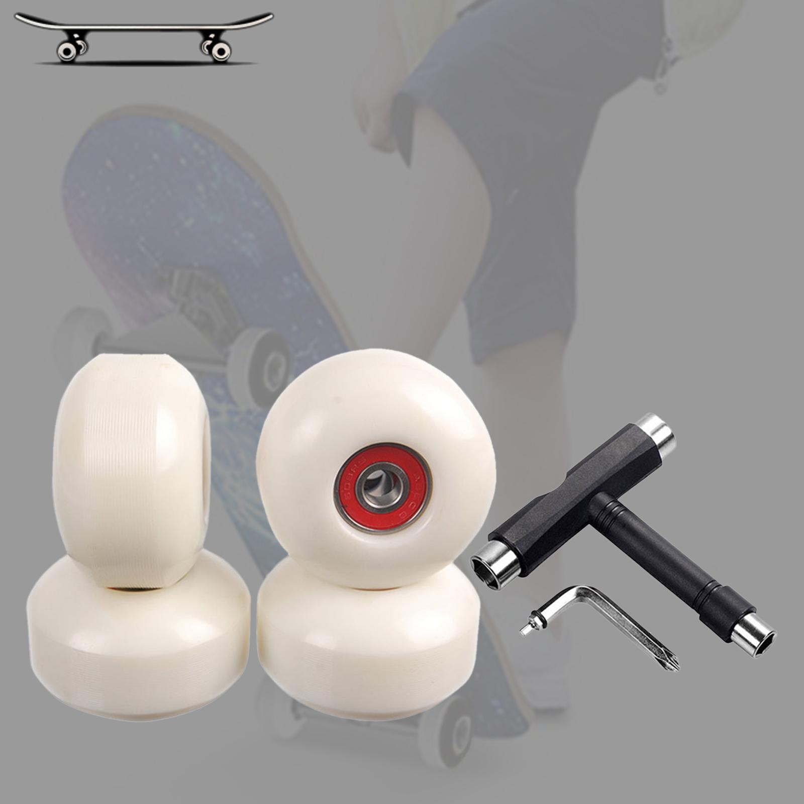 95A Skateboard Wheels Roller Smooth Longboard Inline Skates Roller ABEC 9 Bearings Street Skate Board T Type Tool Spanner Allen Key