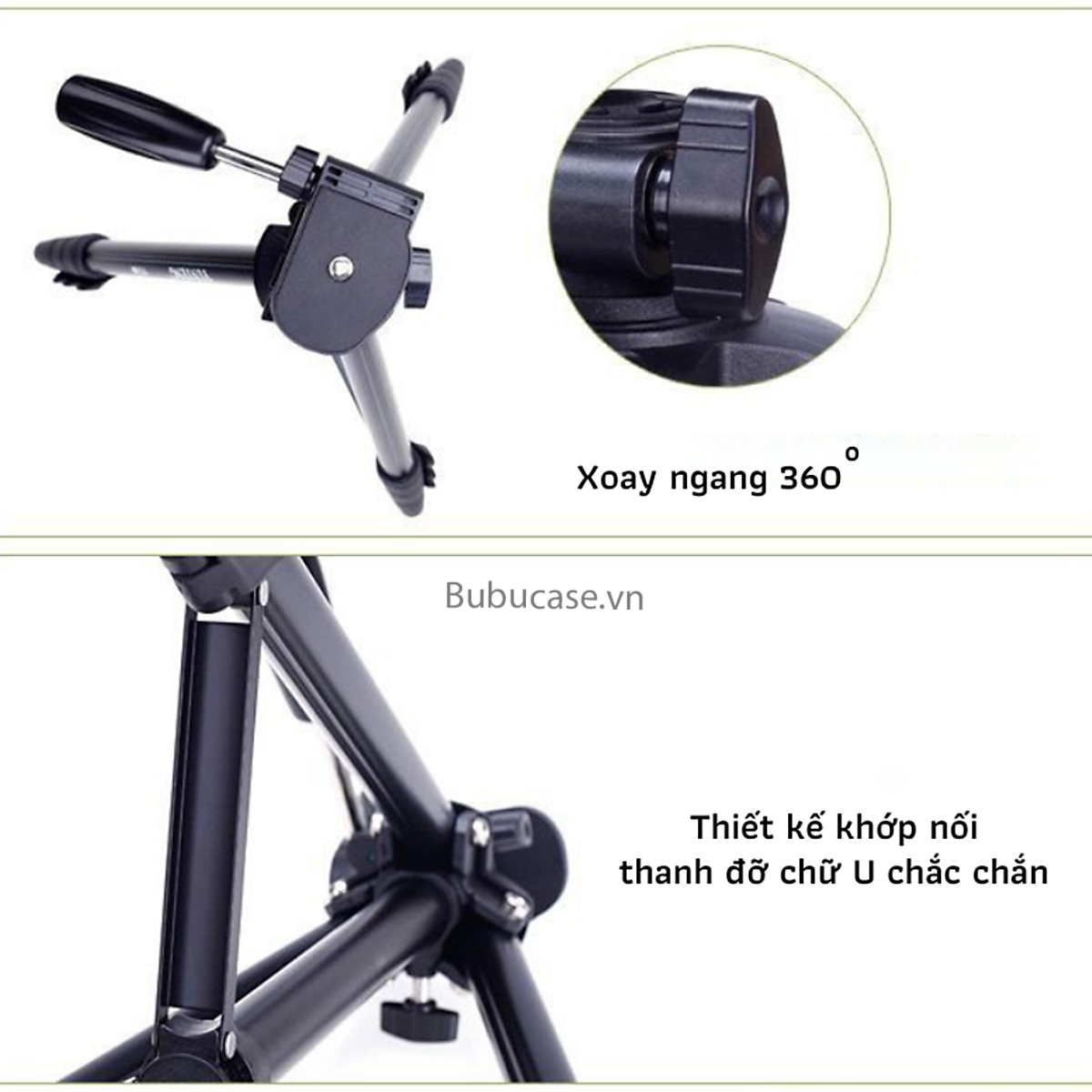 Chân Đế Tripod Cho Điện Thoại Và Máy Ảnh (Kèm Túi Đựng) - Chất Liệu Nhôm Cao Cấp, Gọn Nhẹ, Tiện Dụng Khi Đi Du Lịch [680]