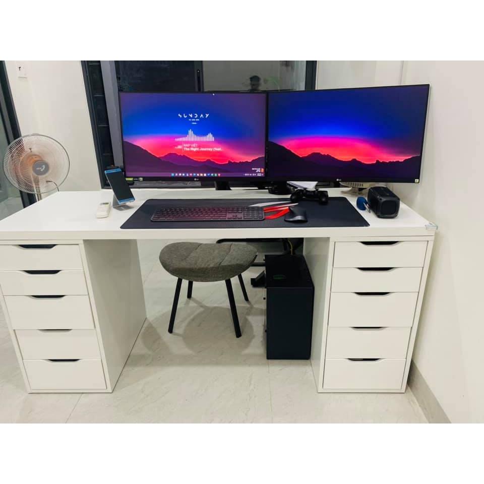 Bàn gaming, làm việc kiểu Ikea dài 1m6. 1m8. 2m