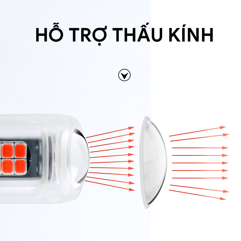 Đèn hậu, báo rẽ LED T20 7440 + chớp F1 chip 3030 1153030-16