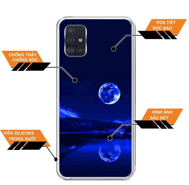 Ốp lưng điện thoại Samsung Galaxy A51 - Silicon dẻo - 0269 MOON02 - Hàng Chính Hãng