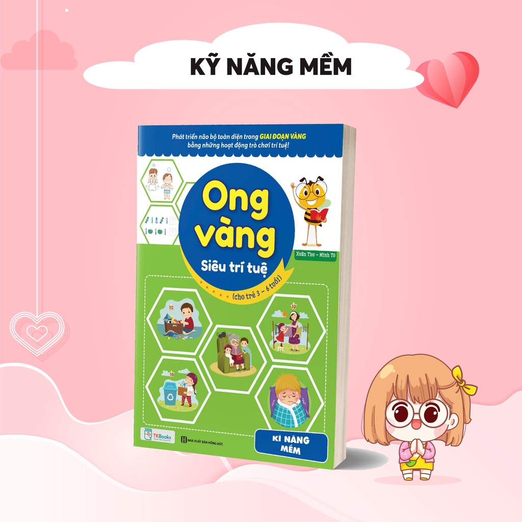 Combo 4 Cuốn Sách Ong Vàng Siêu Trí Tuệ Cho Trẻ 3-6 Tuổi