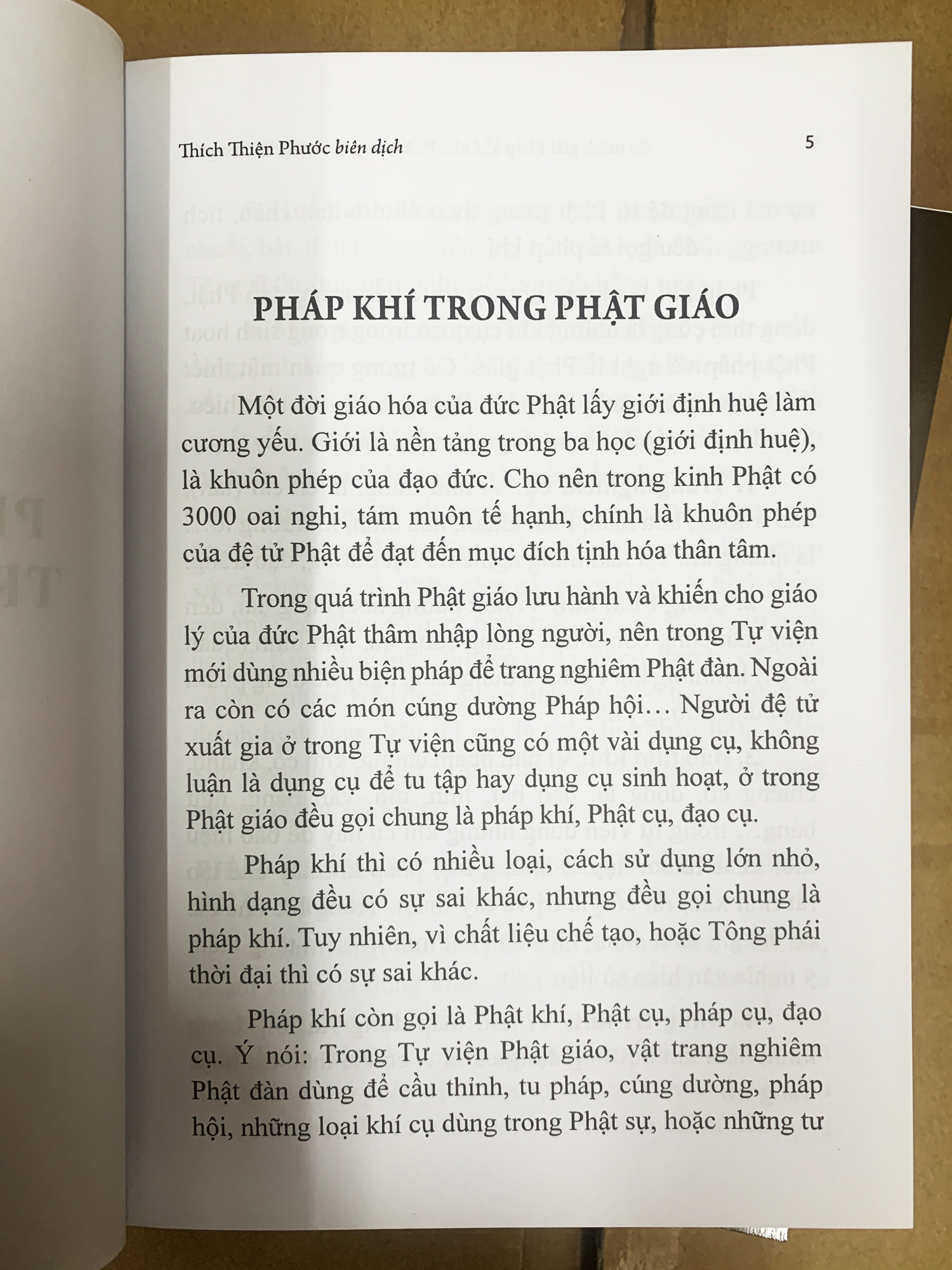 Sự Minh Giải Pháp Khí Nhà Phật - Trong Các Khóa Lễ Phật Giáo