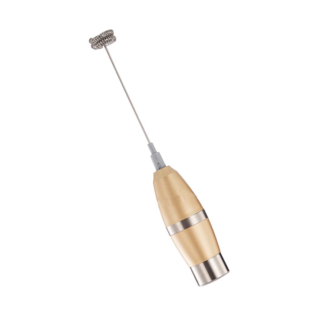 Handheld Milk Frother Electric Drink Foamer Whisk Coffee Mixer Stainless